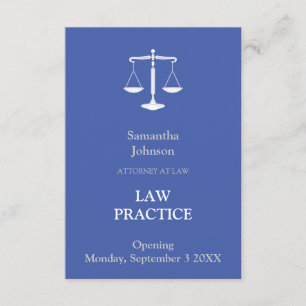 Elegant Law Practice Opening Announcement