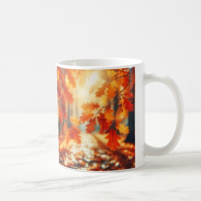 Elegant Leaf Design Cup (Right)