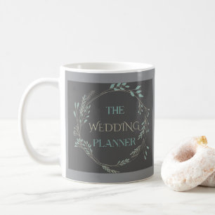 Elegant Leaf Wreath, Wedding Planner Gift Coffee Mug