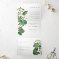ELEGANT LEAFY FOLIAGE GREENERY WATERCOLOR WEDDING