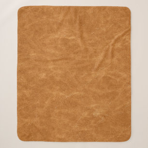 Elegant Leather Background Texture Sherpa Blanket