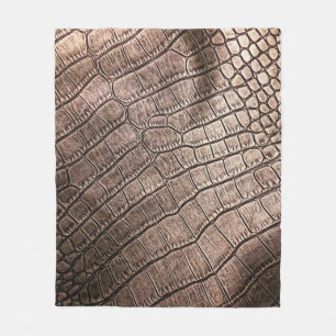 Elegant leather pattern close up. fleece blanket