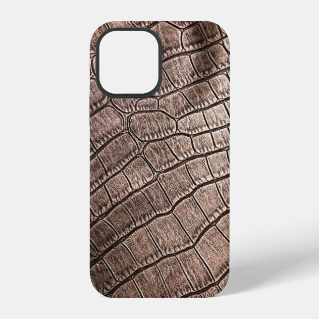 Elegant leather pattern close up.  iPhone case (Back)
