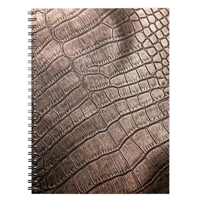 Elegant leather pattern close up.  notebook (Front)