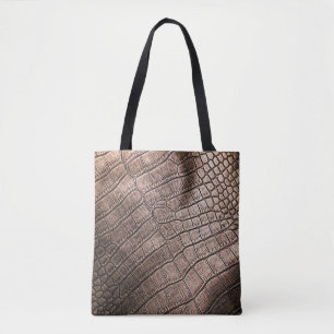 Elegant leather pattern close up. tote bag