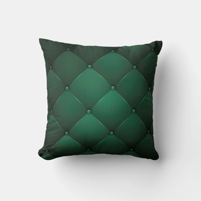 Elegant Leather Throw Pillow (Front)