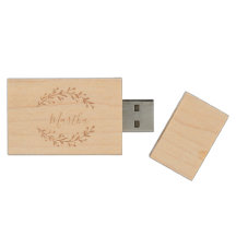 Elegant Leaves and Name Personalized