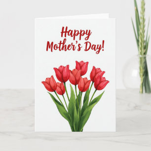 Elegant Leaves Mothers Day Card