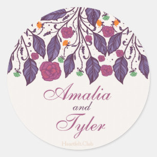 Elegant Leaves Sticker