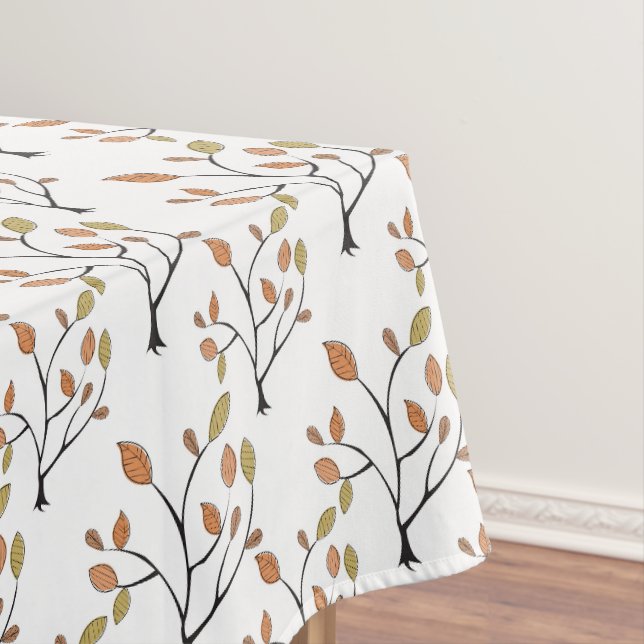 Elegant Leaves Tablecloth (In Situ)