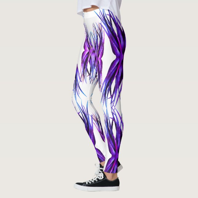 Élégant Leggings Art Plante (Gauche)