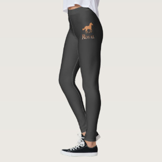 Élégant Leggings en noir et or