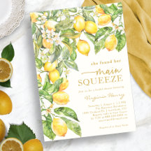 Elegant Lemon Bridal Shower