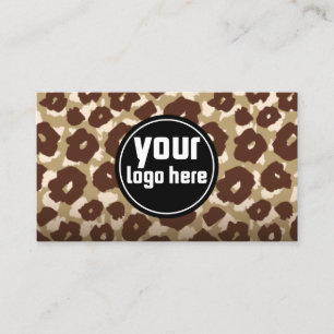 Elegant Leopard Cheetah Business Card