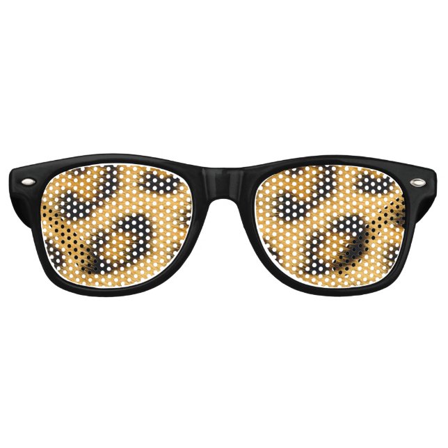 Elegant Leopard Fur - Party Shade Retro Sunglasses (Front)