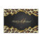 Elegant Leopard Monogram Wedding RSVP Cards