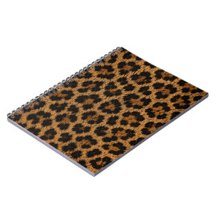 Elegant Leopard Pattern Unique Stylish Spiral Notebook