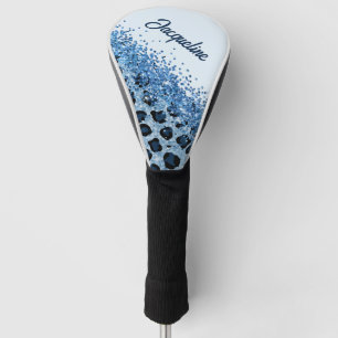 Elegant Leopard Print and Sparkly  Golf Head Cover