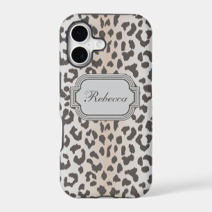 Elegant  leopard print with monogram