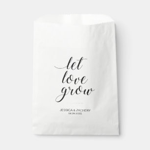 Elegant Let Love Grow Seed Favours Wedding Favour Bag
