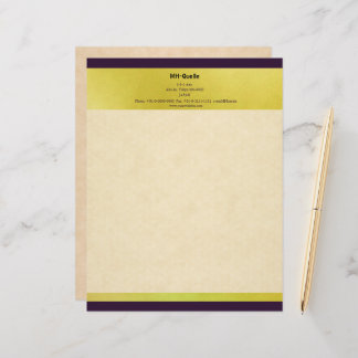 ELEGANT LETTER HEAD OF HEMP LEAF PATTERN LETTERHEAD