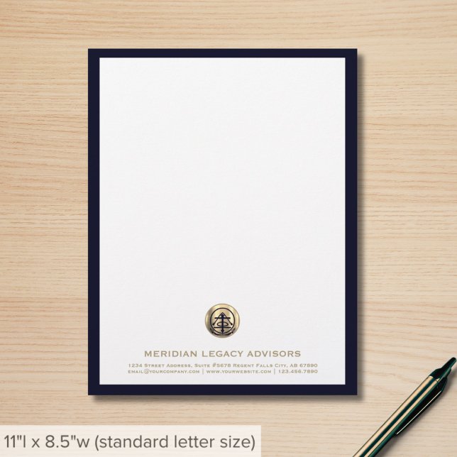 Elegant Letterhead for Business with Custom Logo (Creator Uploaded)