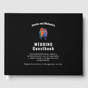 Elegant 🌈 LGBTQ Eternal Unity wedding  Guest Book