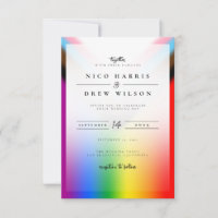 Elegant LGBTQ+ Progress Pride Wedding 