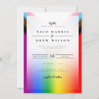 Elegant LGBTQ+ Progress Pride Wedding