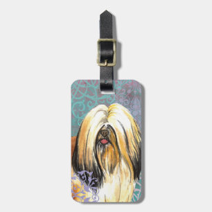Elegant Lhasa Apso Luggage Tag