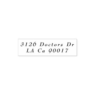 Elegant Light Black on White Wedding Self-inking Stamp