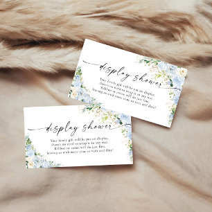 Elegant Light Blue Display Shower Enclosure Card