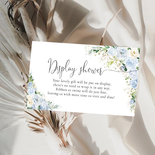  Elegant Light Blue Display Shower Enclosure Card (Creator Uploaded)