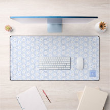 Elegant Light Blue Modern Geometric