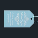 Elegant Light Blue Quinceañera Butterfly Birthday Gift Tags<br><div class="desc">Create a beautiful light blue Butterfly Quinceañera decorations with this Custom Party sticker. Whimsical and classy butterflies symbolize transformation,  growth,  and beauty. Create the perfect theme for your daughter's quince with invitations and more decorations.</div>