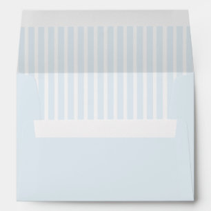 Elegant Light Blue Stripes Envelope