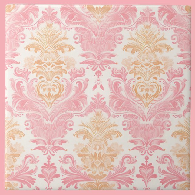 Elegant Light Pink Damask Tile (Creator Uploaded)