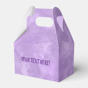 Elegant Light Purple Custom Watercolor Favor Box
