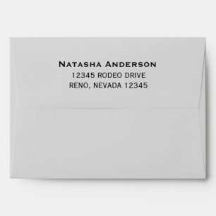 Elegant Light Silver Grey Envelope