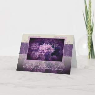 Elegant Lilac Floral "Mother's Day" Card