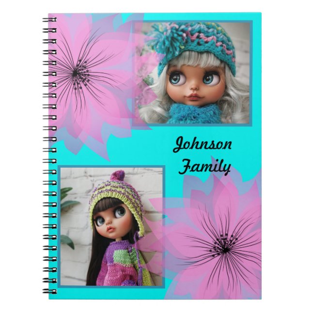 Elegant lilac flower  notebook (Front)