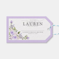 Elegant Lilac Lavender Bridal Shower No Wrap