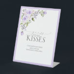 Elegant Lilac Lavender Floral How Many Kisses Pedestal Sign<br><div class="desc">Welcome your guests to the bridal shower with this stunning Elegant Lilac Lavender Floral How Many Kisses Pedestal Sign! Featuring an eye-catching rose watercolor florals design, in a sophisticated lilac and lavender colour scheme, this pedestal sign brilliantly showcases hand written calligraphy and elegant serif typography. This beautiful piece of art...</div>