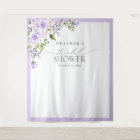 Elegant Lilac Lavender Floral Shower Photo Booth 