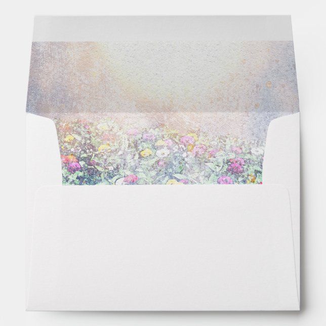 Elegant Lilac Nature Lined Envelope (Back (Bottom))