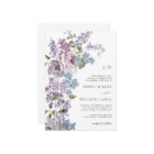 Elegant Lilac Wedding Invitation