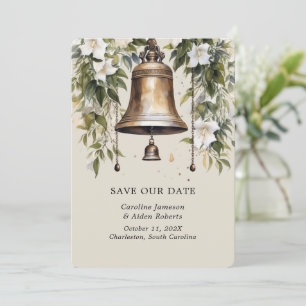 Elegant Lily Floral Wedding Save the Dates Invitation