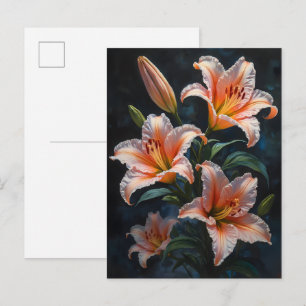 Elegant Lily Flower Art – Premium Prints & Unique  Invitation Postcard