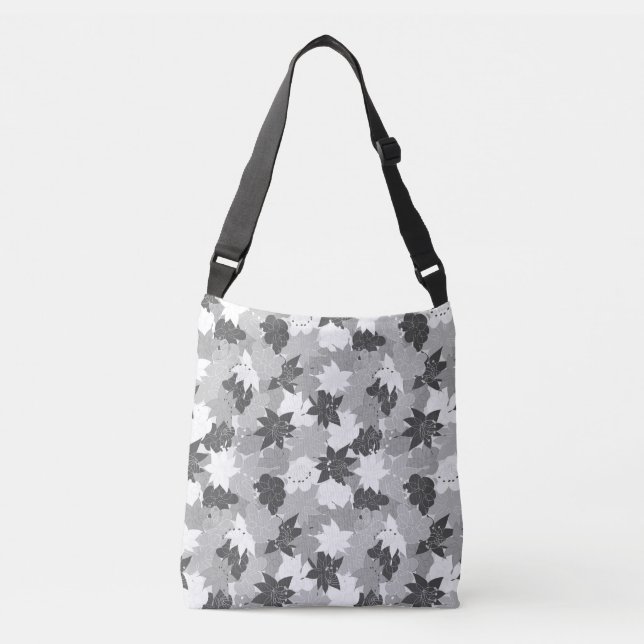 Elegant Lily Flower  Crossbody Bag (Front)