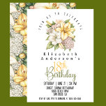 Elegant Lily Flowers 18th Birthday Invitation<br><div class="desc">Elegant Lily Flowers 18th Birthday Invitation For Women.  Easy To Change The Sample Text To Your Own By Clicking Personalize.  Click Personalize/Edit With Design Tool To Change The Font Type,  Font Colour,  Font Size Or To Add/Delete/Change The Text Or Design Elements.</div>
